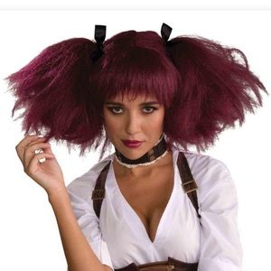 Steampunk Wig Burgundy